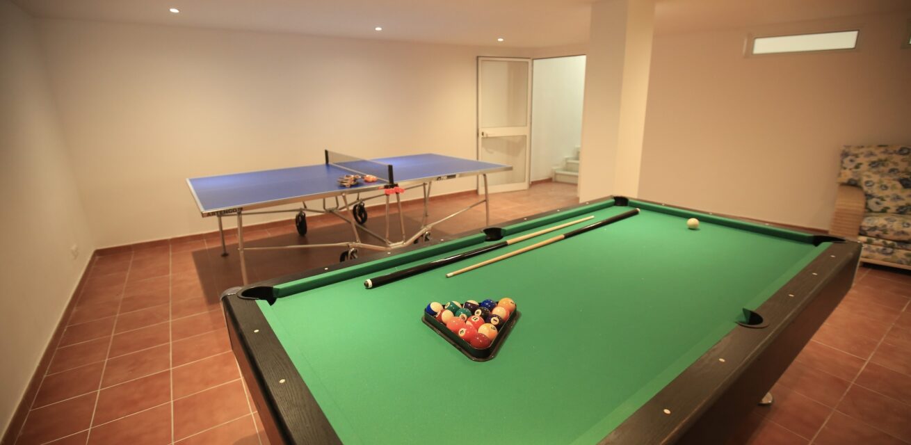 games room holiday villas in costa del sol